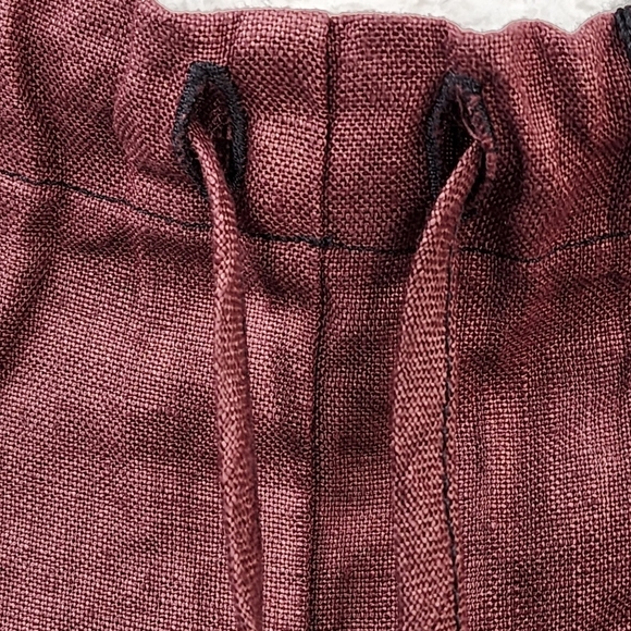 Cynthia Ashby Women's 100% Linen Relaxed Straight Ankle Pant - XL - Picture 3 of 8